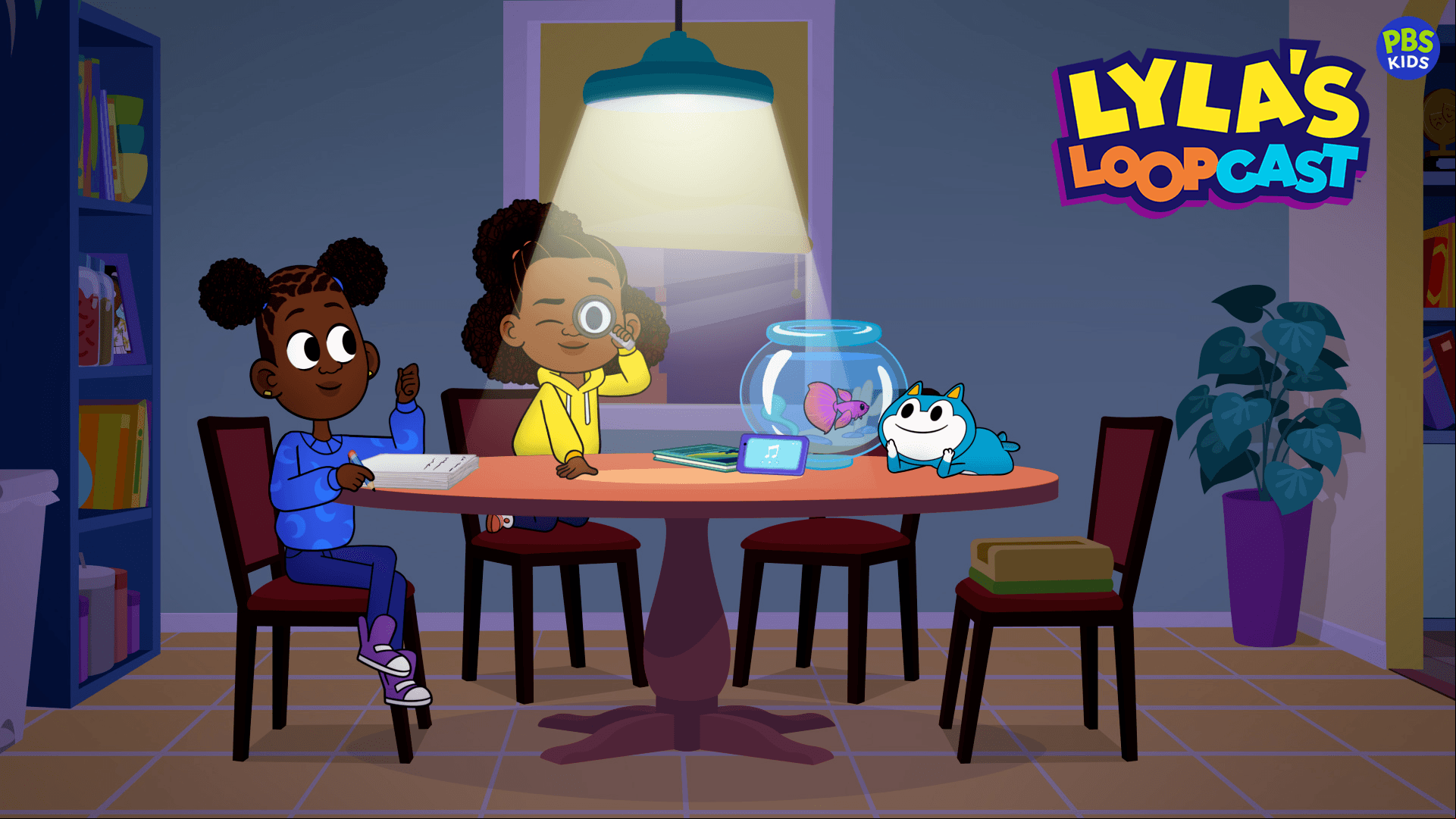 Lyla and Stu help Liana with her mystery story, ultimately turning it into a mystery play.