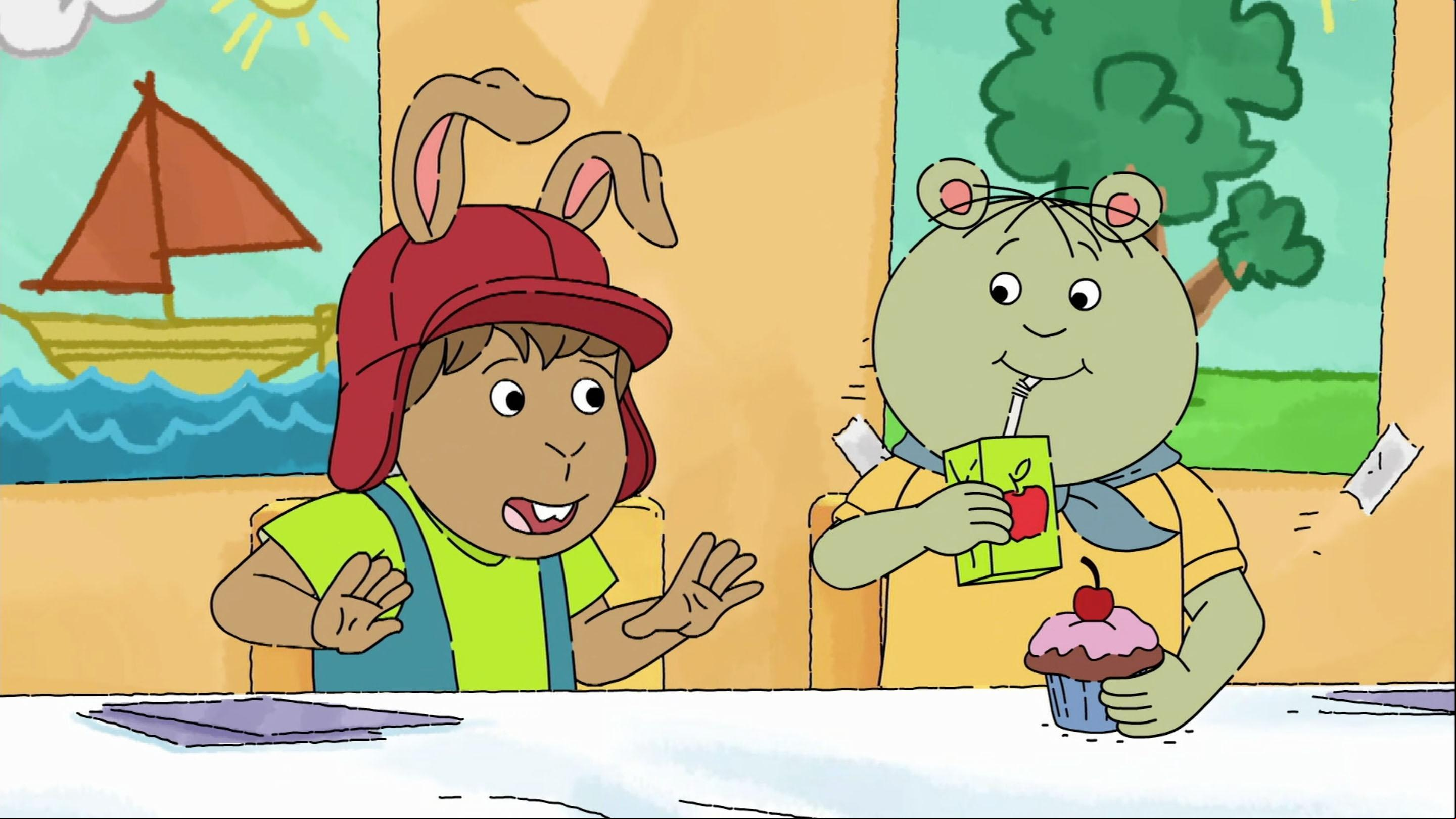 James has a sleepover with the TIbble Twins. / D.W. is on the case of the missing cupcake!